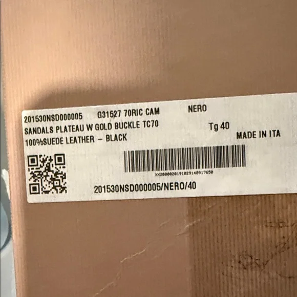 Gianvito Rossi Black Heels with Gold Buckle - Picture 9 of 10